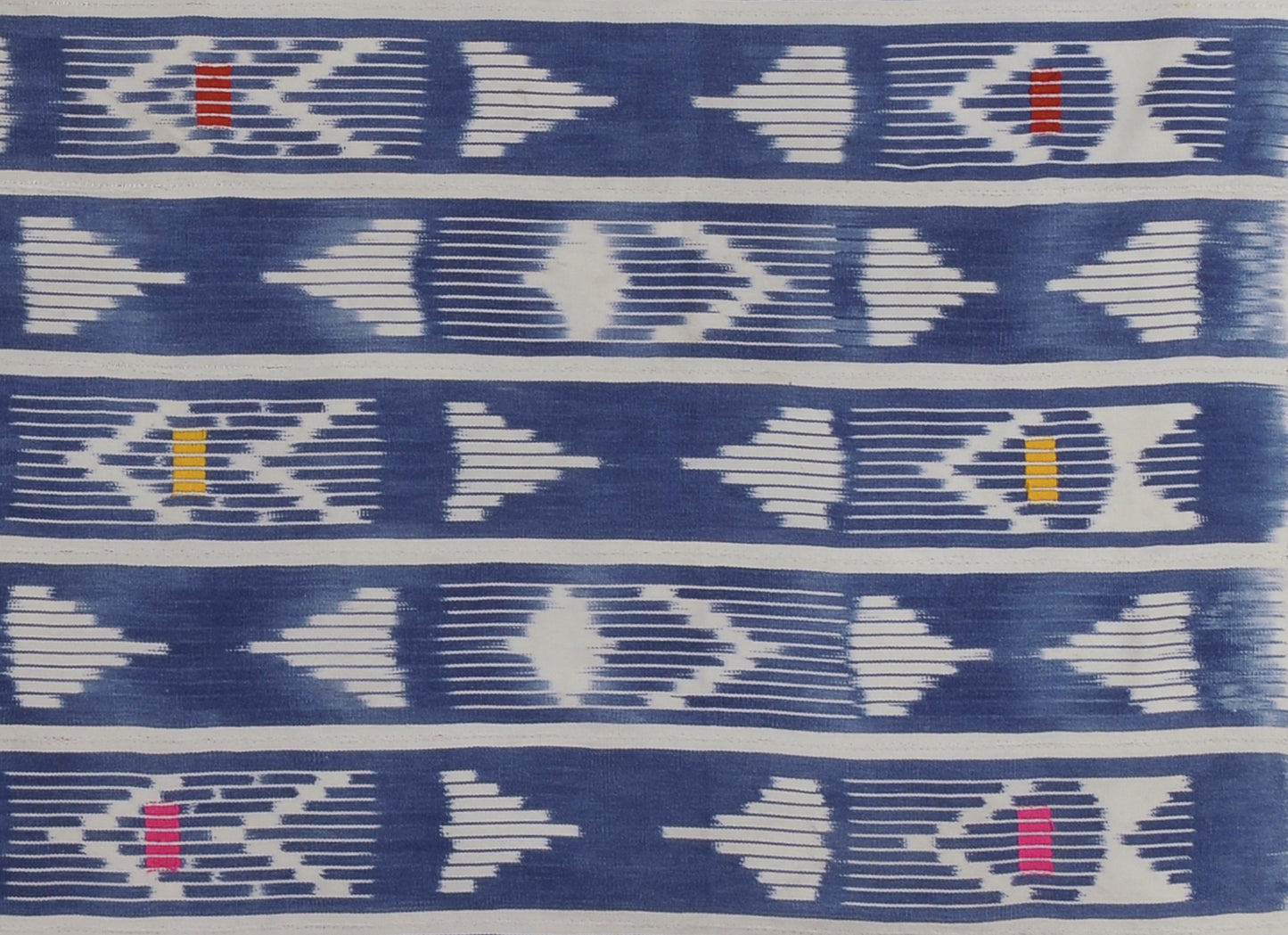 Vintage Handwoven Baule Cloth – Ivory Coast Textile, 58½″×40″