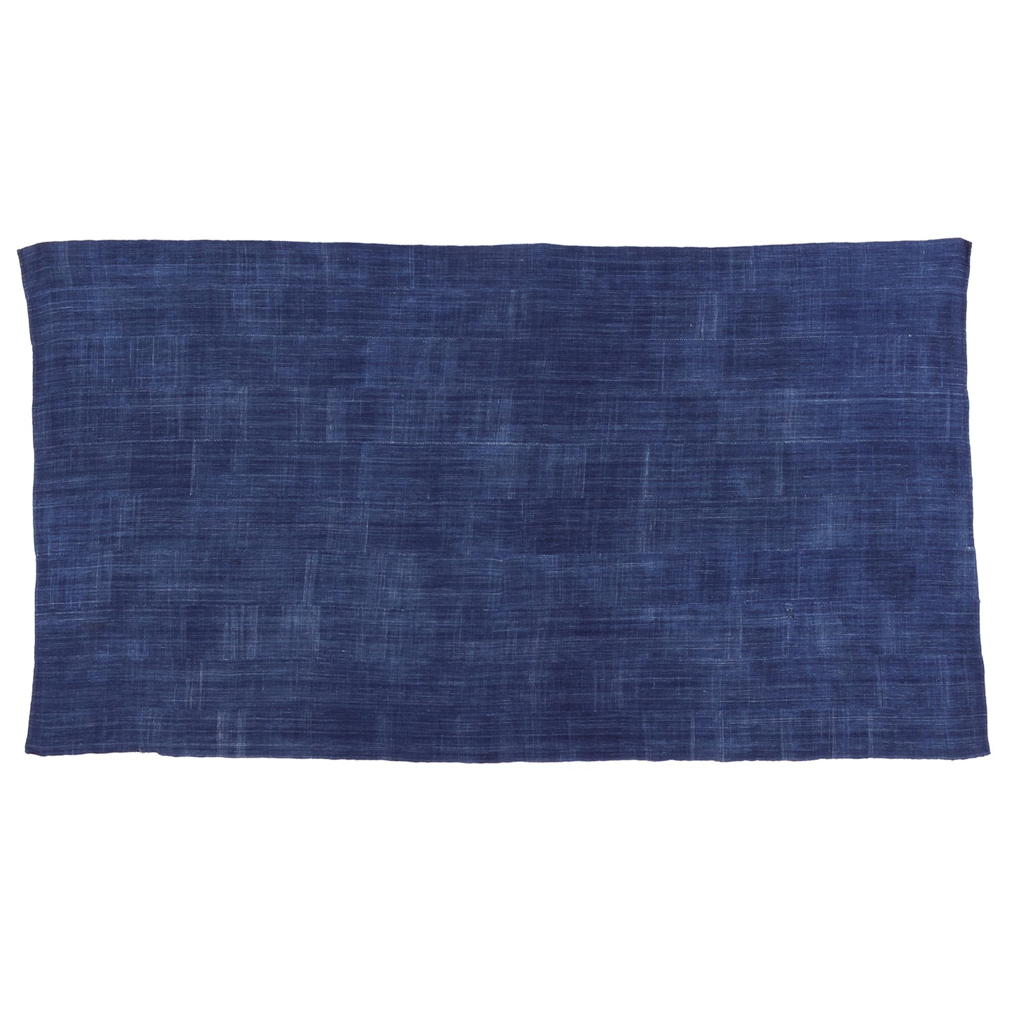 Authentic Vintage Handwoven Indigo Cloth From Burkina Faso Mossi Tribe Artistry - zoomed-in detail