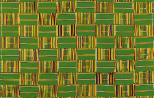 Vintage Handwoven Ashanti Kente Cloth – 1970s Ghana Textile