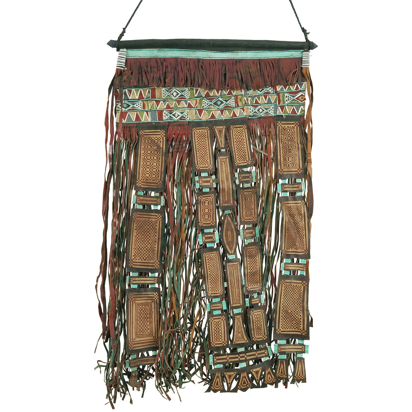 Old African Tuareg Leather Tent Panel Found In Niger Sahara - product focus