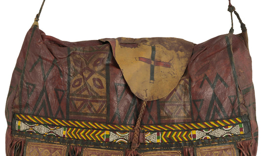 Classic Tuareg Leather Bag – Sahara Nomad Ethnic Style