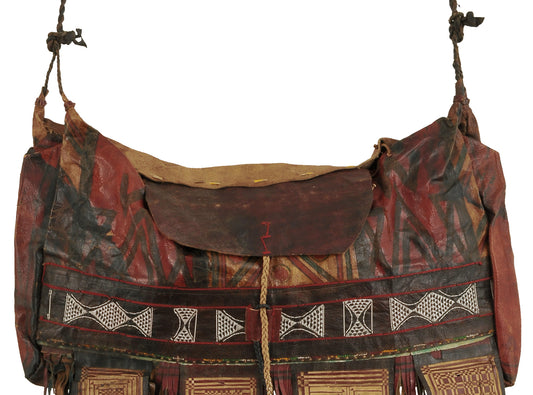 Authentic Old Tuareg Leather Bag – Sahara Nomad Style & Ethnic Charm