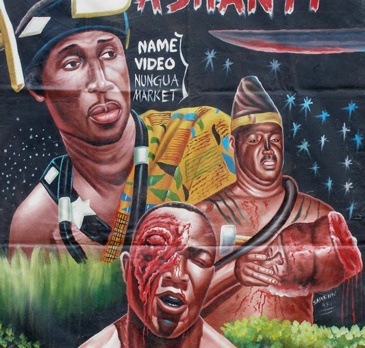 Hand-Painted Ashanti Movie Poster From Ghana - Unique African Art - alternate view