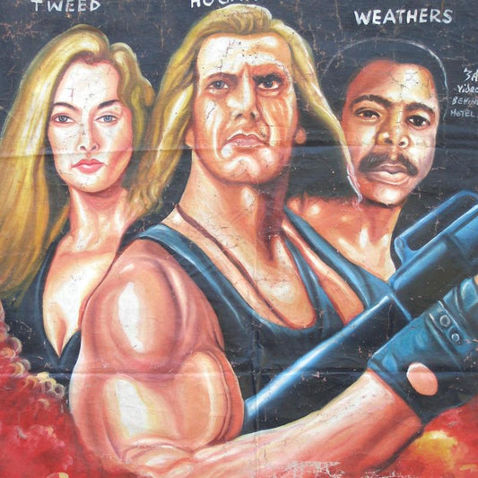 Assault On Devils Island Movie Poster - Hand Painted Ghana Art - alternate view