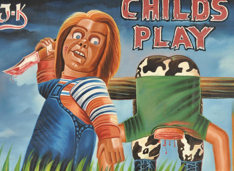 Child'S Play - Original Hand-Painted Horror Movie Poster From Ghana - alternate view
