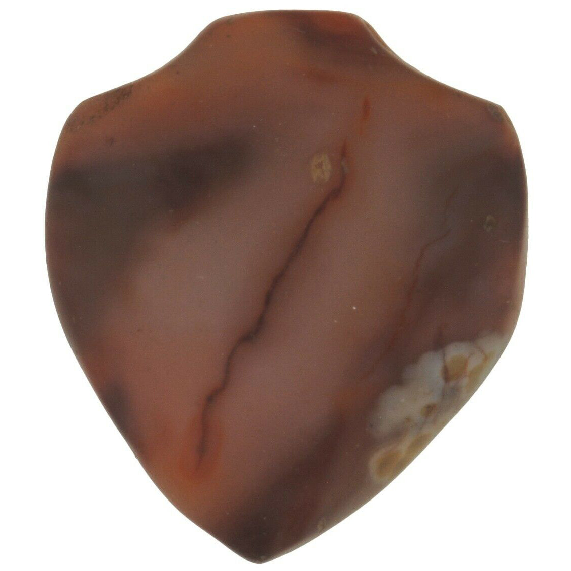 Antique Carnelian/Agate Trade Bead Pendant – Large 44×38×14 mm from Cambay
