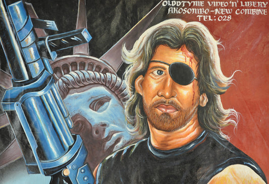 Escape From New York - Unique Hand-Painted Ghanaian Movie Poster - alternate view