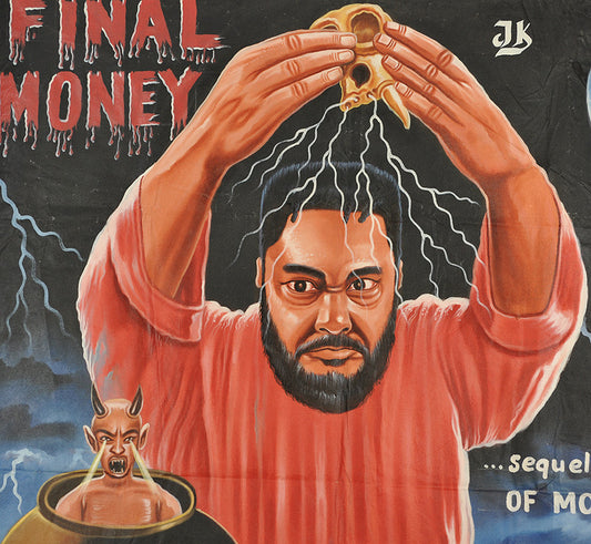 Final Money Movie Poster - Hand-Painted Art From Ghana - alternate view