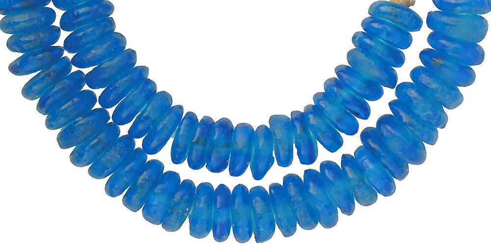 Authentic Krobo Recycled Glass Beads, Ghana, African Trade Beads - alternate view