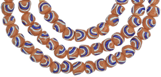 Handmade African Powder Glass Beads - Venetian Style, 11Mm - alternate view