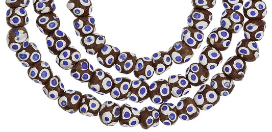 New African Powder Glass Beads Imitating Venetian Eye Beads - alternate view