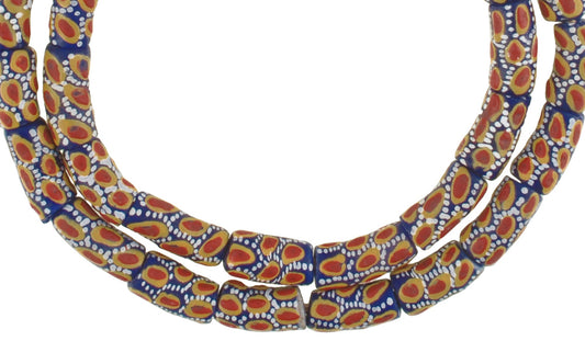 African Trade Beads - Fancy Powder Glass Beads, Handmade In Ghana - alternate view