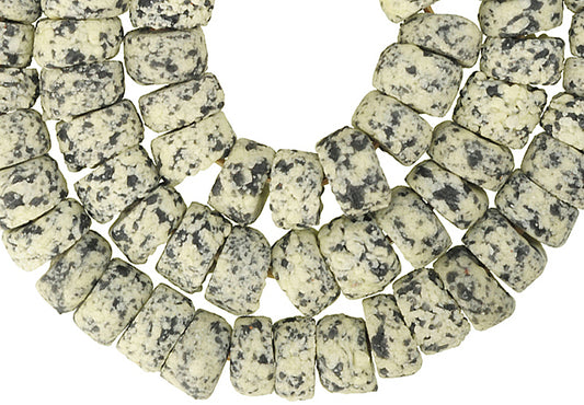 Granite Krobo Recycled Glass Trade Beads 14-15Mm - Tribalgh - alternate view
