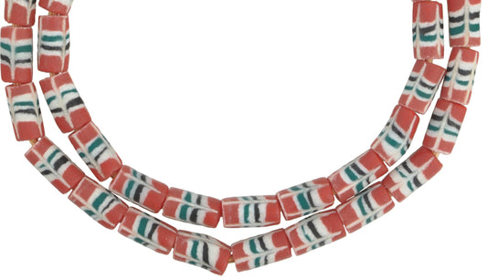 Powder Glass African Beads - Krobo Recycled Trade Beads 8-9Mm - alternate view