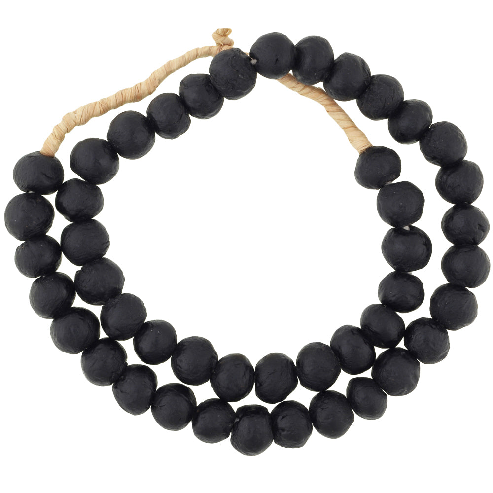 African Trade Beads: Krobo Recycled Glass Beads, 13-14Mm