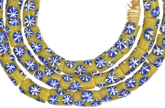 New Fancy Krobo Powder Glass Beads - Imitating Venetian Trade Beads - alternate view