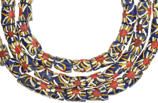 New African Powder Glass Beads, 8Mm, Ghana Trade Beads - alternate view