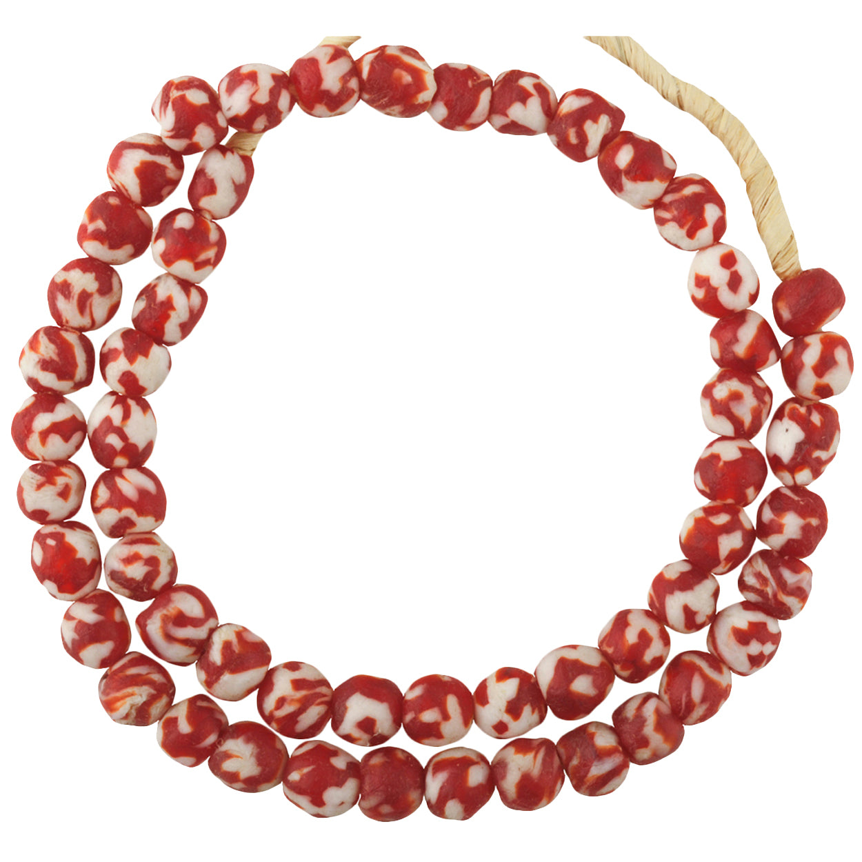 New African Trade Beads - Recycled Glass From Ghana (10-11Mm)