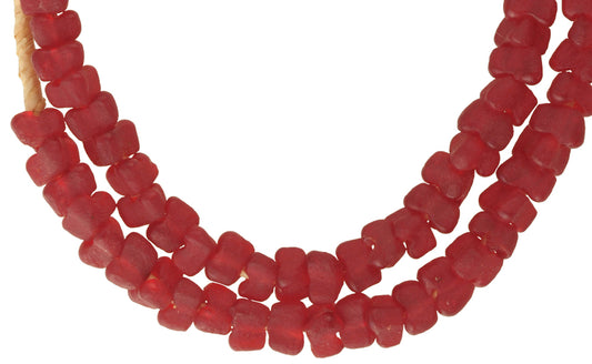 Uncommon Translucent Krobo Glass Beads, 9Mm, 20" Strand - alternate view