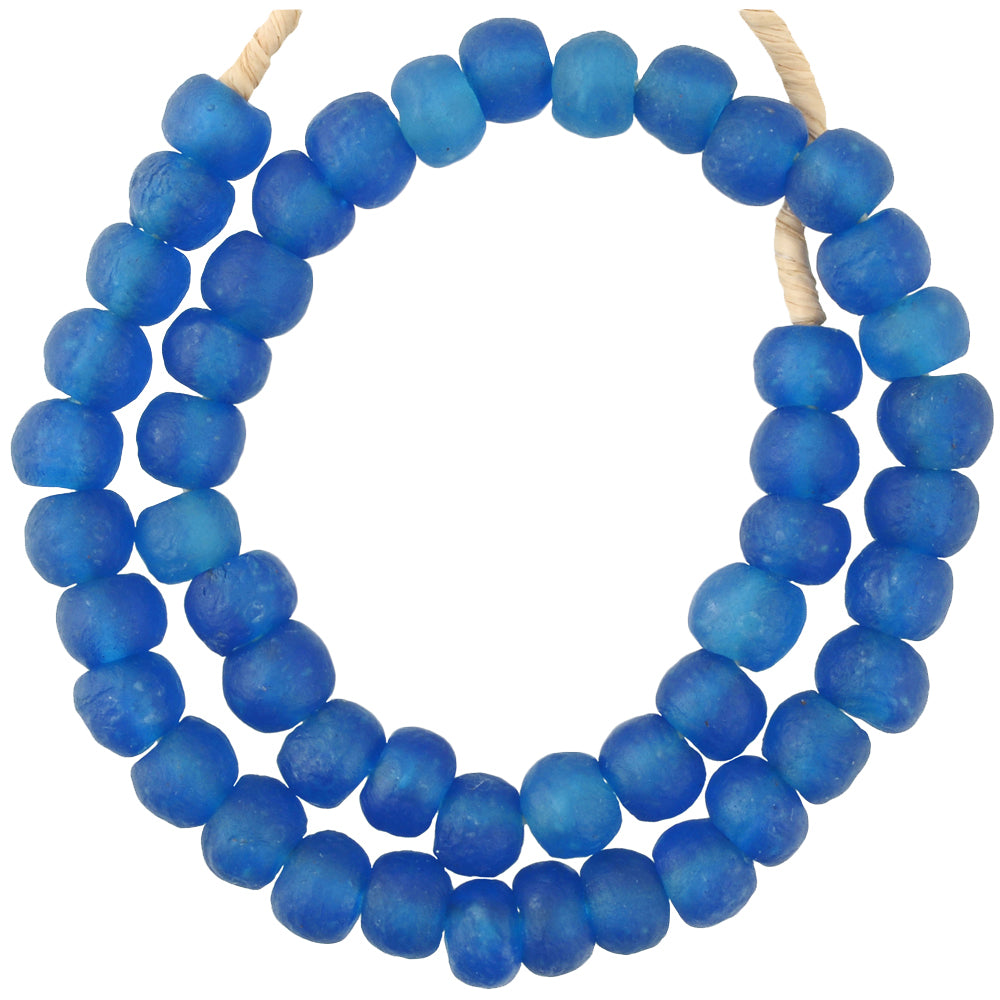 14Mm Translucent Krobo Powder Glass Beads - African Trade Beads