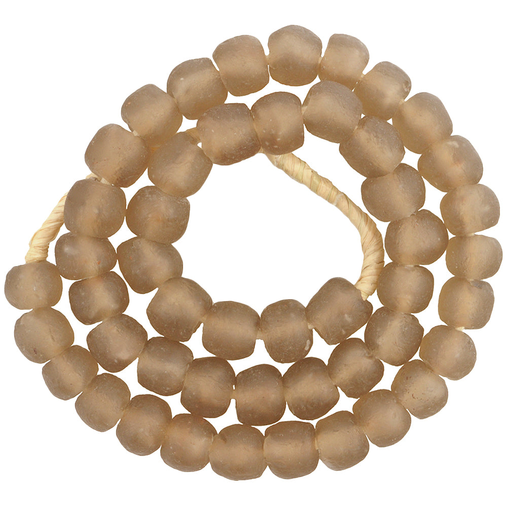 Translucent 13-14Mm African Trade Beads - Krobo Recycled Glass