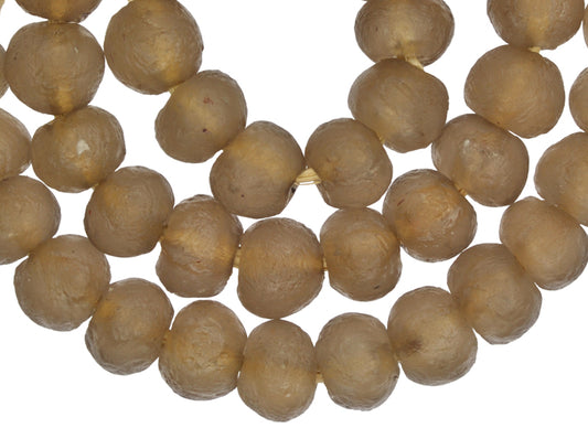 Translucent Krobo Powder Glass Beads - African Trade Beads 13-14Mm - alternate view
