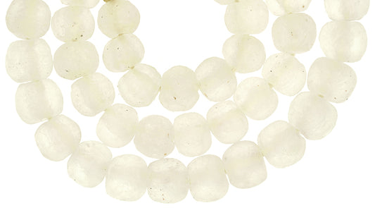 Translucent Krobo Glass Beads, 14Mm, African Recycled Trade Beads - alternate view