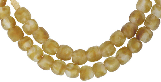 New Translucent Powder Glass African Beads - Krobo Recycled Trade Beads - alternate view