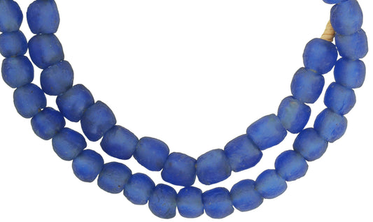 Translucent African Krobo Glass Beads 9-10Mm - Recycled Trade Beads - alternate view
