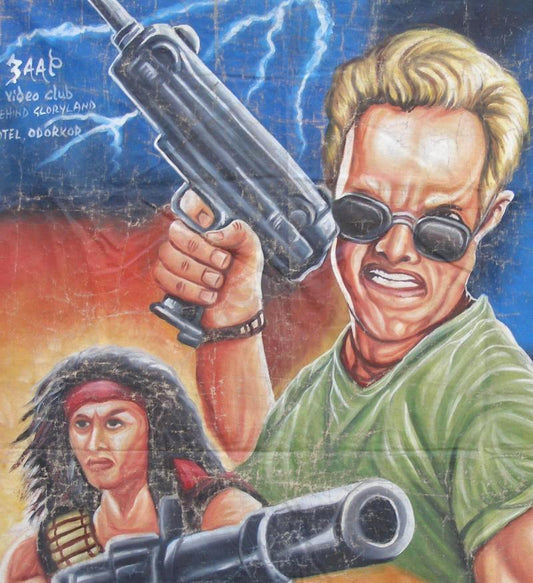 Mad Max 2 The Road Warrior Movie Poster - Hand Painted In Ghana - alternate view