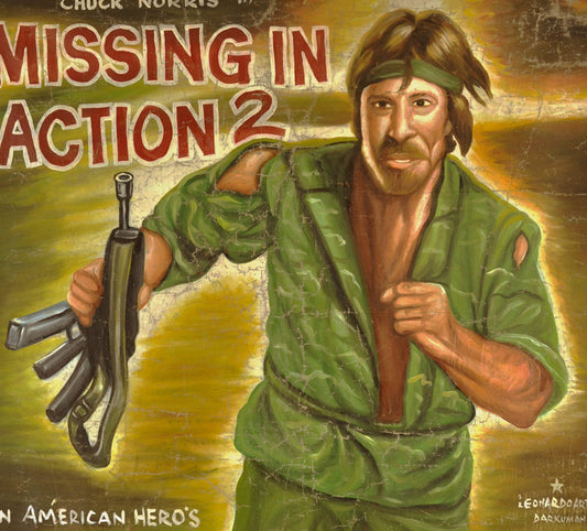 Missing In Action 2 Movie Poster - Hand Painted In Ghana - alternate view