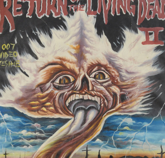 Return Of The Living Dead 2 Movie Poster - Hand-Painted Ghana Art - alternate view