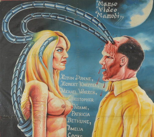 Authentic Hand-Painted Species 3 Movie Poster From Ghana - alternate view