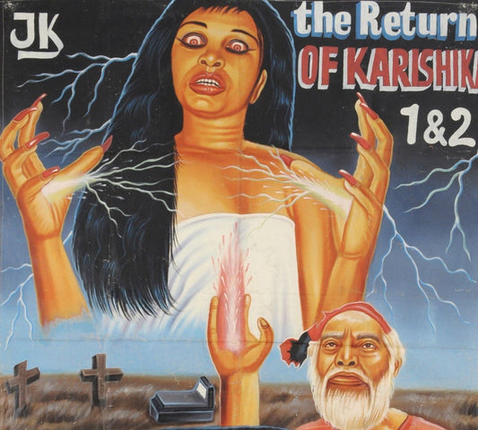 The Return Of Karishika 1&2 Movie Poster - Ghanaian Hand-Painted Art - alternate view