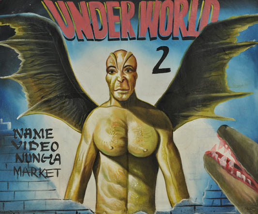 Underworld 2 Evolution - Unique Hand-Painted Ghana Movie Poster - alternate view