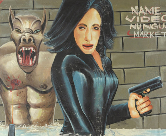 Underworld Hand-Painted Movie Poster - Authentic African Horror Art - alternate view