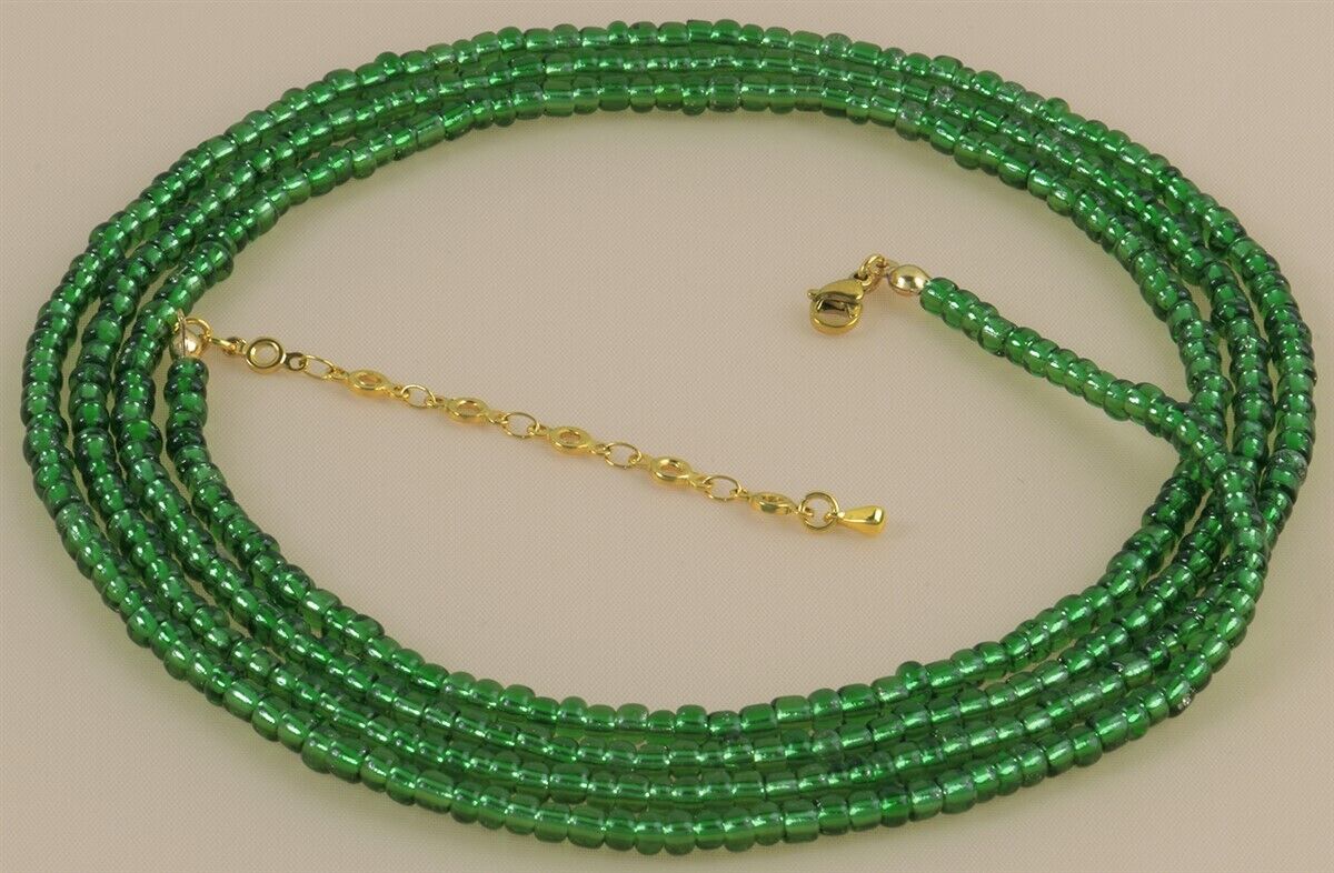 Extension Chain Light Olive Green African Waist Beads Handmade in Ghana