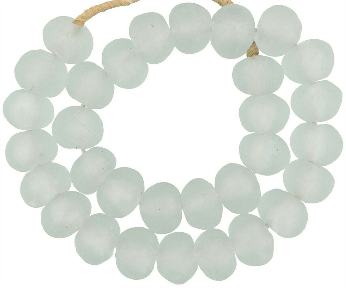 X -Large Translucente Krobo Glass Beads - Cuentas comerciales africanas