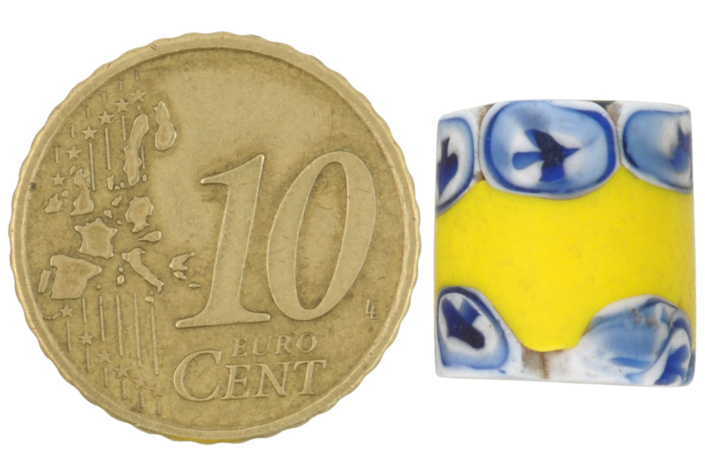 Rare Antique Venetian Millefiori Ace Of Spades Trade Bead 13Mm - alternate view