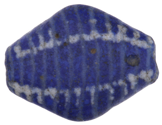 Rare Old Diamond-Shaped Kiffa Bead - Mauritanian Glass Bead - alternate view