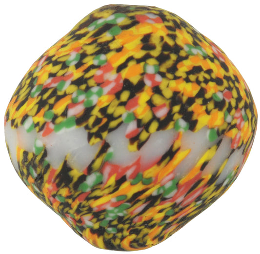 African Trade Beads: Large Recycled Glass Bicone From Ghana - alternate view