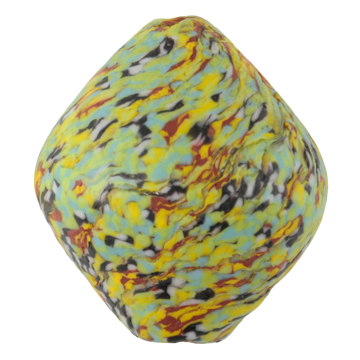 Large Bicone African Trade Beads - Recycled Glass From Ghana