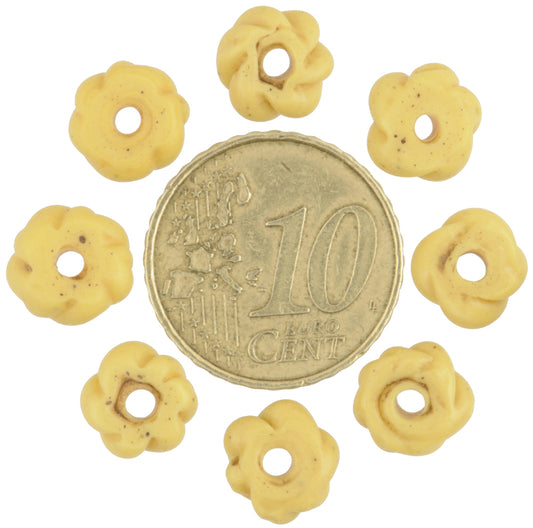 Eight Rare Old "Fancy" Venetian Wound Glass African Trade Beads - alternate view