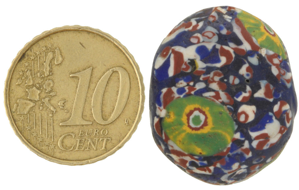 Antique Rare Tabular Millefiori Venetian Glass African Trade Bead - alternate view