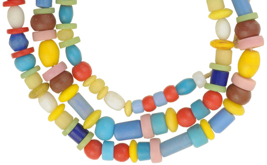 Vintage Bohemian Czech Glass African Trade Beads 5-9Mm - alternate view