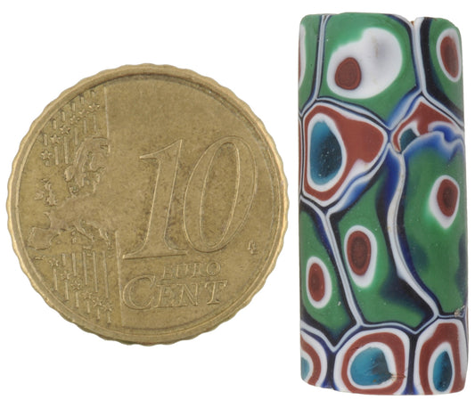 Antique Venetian Millefiori African Trade Bead 26Mm Mosaic Glass - alternate view