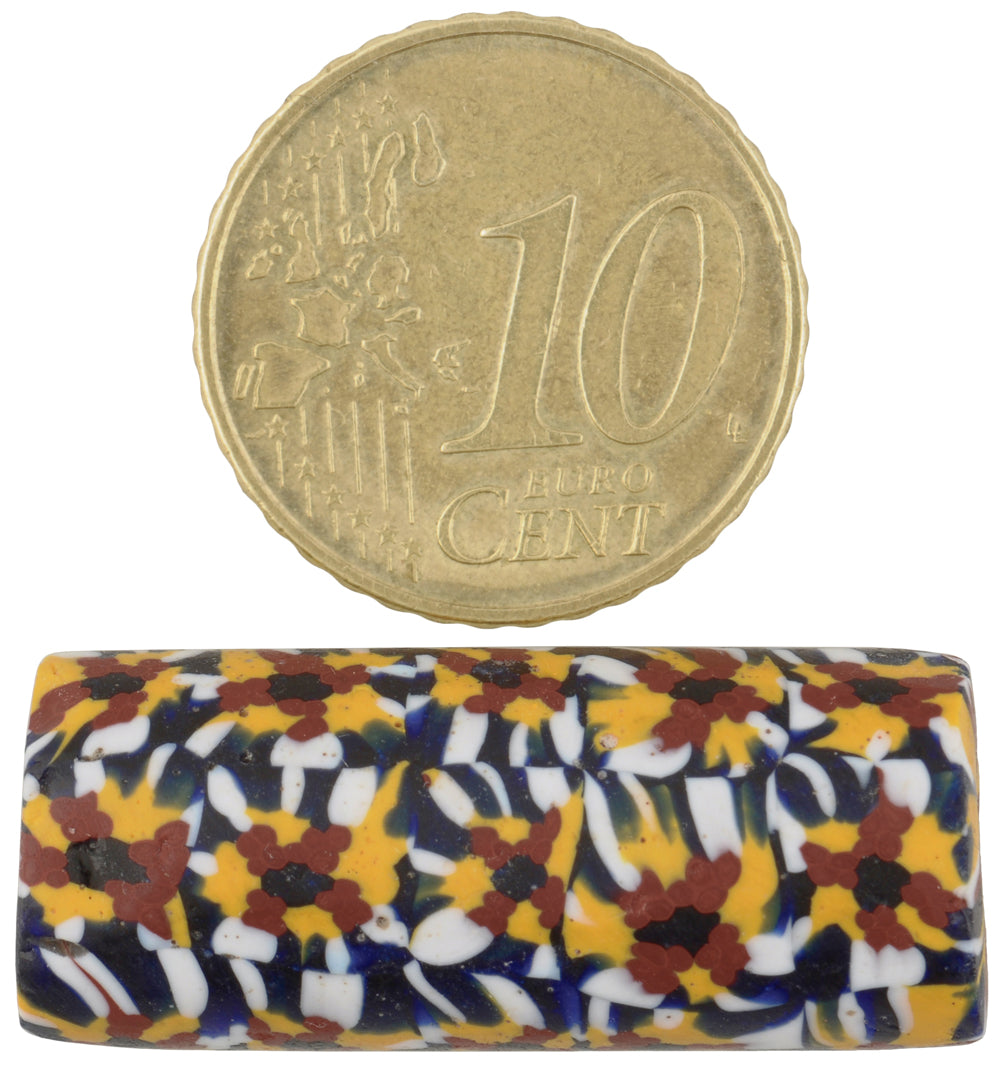 Antique Large Venetian Millefiori Mosaic Glass Trade Bead, 30Mm - alternate view