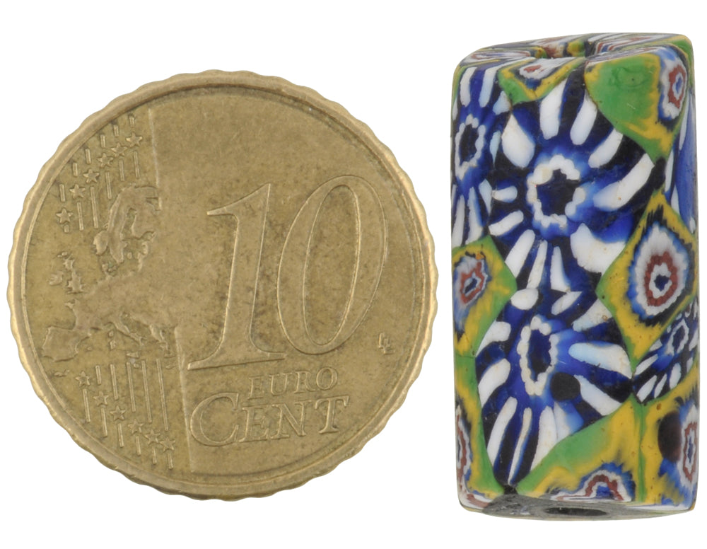 Rare Antique Venetian Millefiori Mosaic Glass African Trade Bead - alternate view
