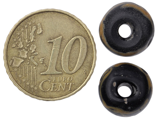 Rare Old Rattle Snake Venetian Wound Glass Trade Beads - Antique African Trade Beads - alternate view