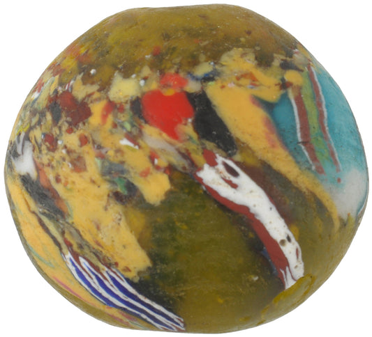 Large Recycled African Trade Beads From Old Venetian Glass, Ghana - alternate view